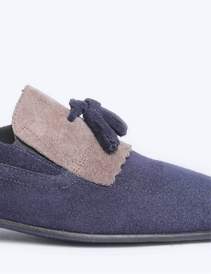 SK35KL14M027-Navy-002-4 Moccasin Plain comfy shoes