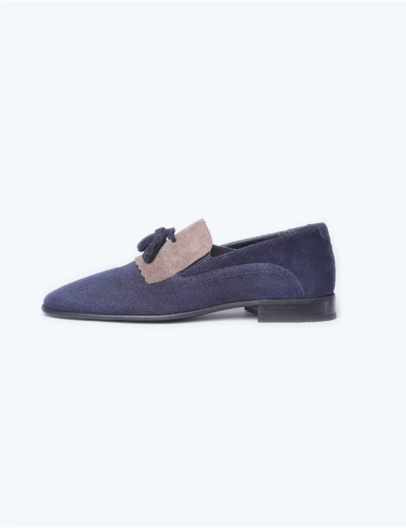 SK35KL14M027-Navy-002-6 Moccasin Plain comfy shoes