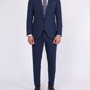 Slim Fit 3-Piece Suit Featuring Pin Striped Vest