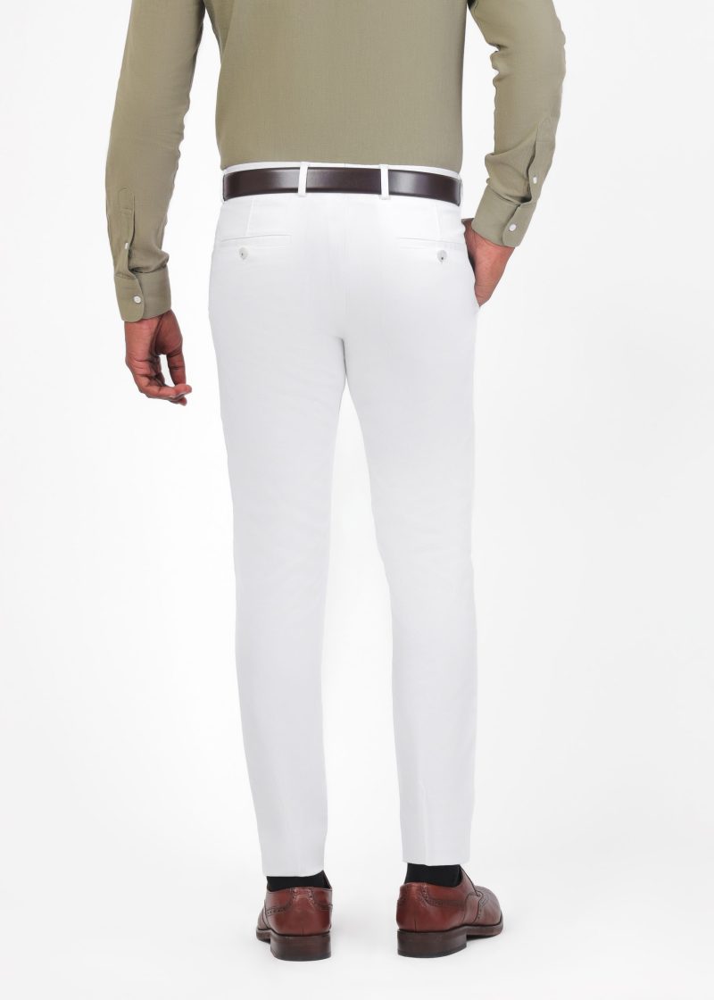 SK37CS03M001-White-394-3 Chino - Textured Pants