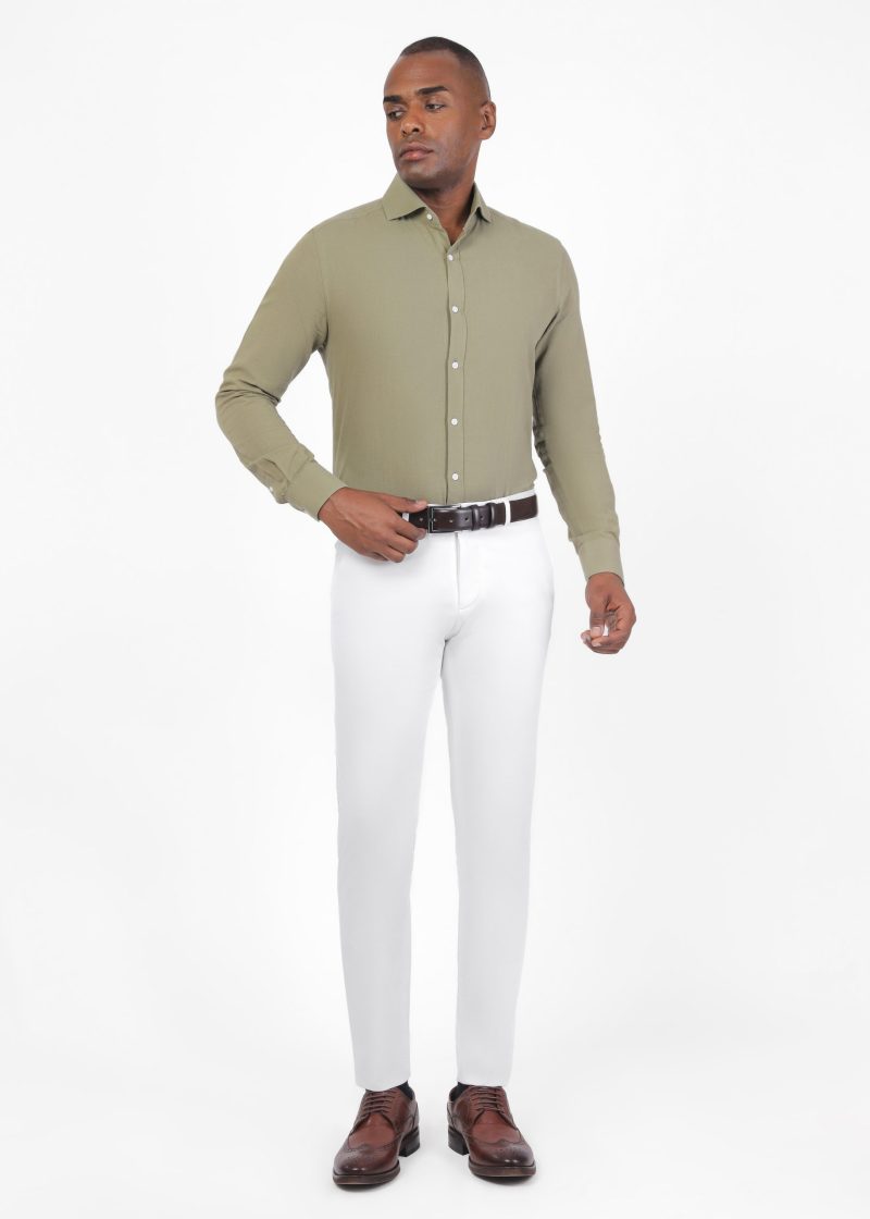 SK37CS03M001-White-394-4 Chino - Textured Pants