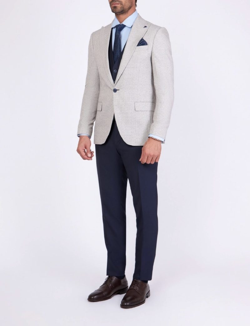 SK37SF02M001-Light-beige-navy-002-5 Slim-Fit 3-Piece Mismatched Suit