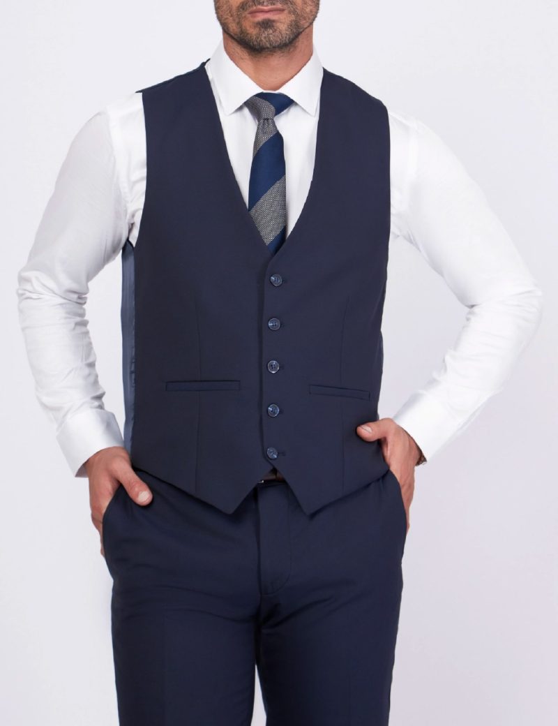 SK37SF02M001-Light-blue-navy-044-2 Slim-Fit 3-Piece Mismatched Suit