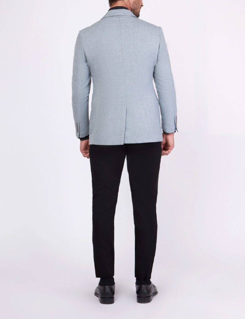 SK37SF04M001-Light-grey-005-3 Slim Fit Classic blazer
