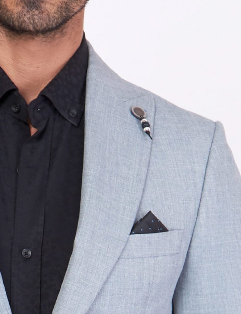 SK37SF04M001-Light-grey-005-4 Slim Fit Classic blazer