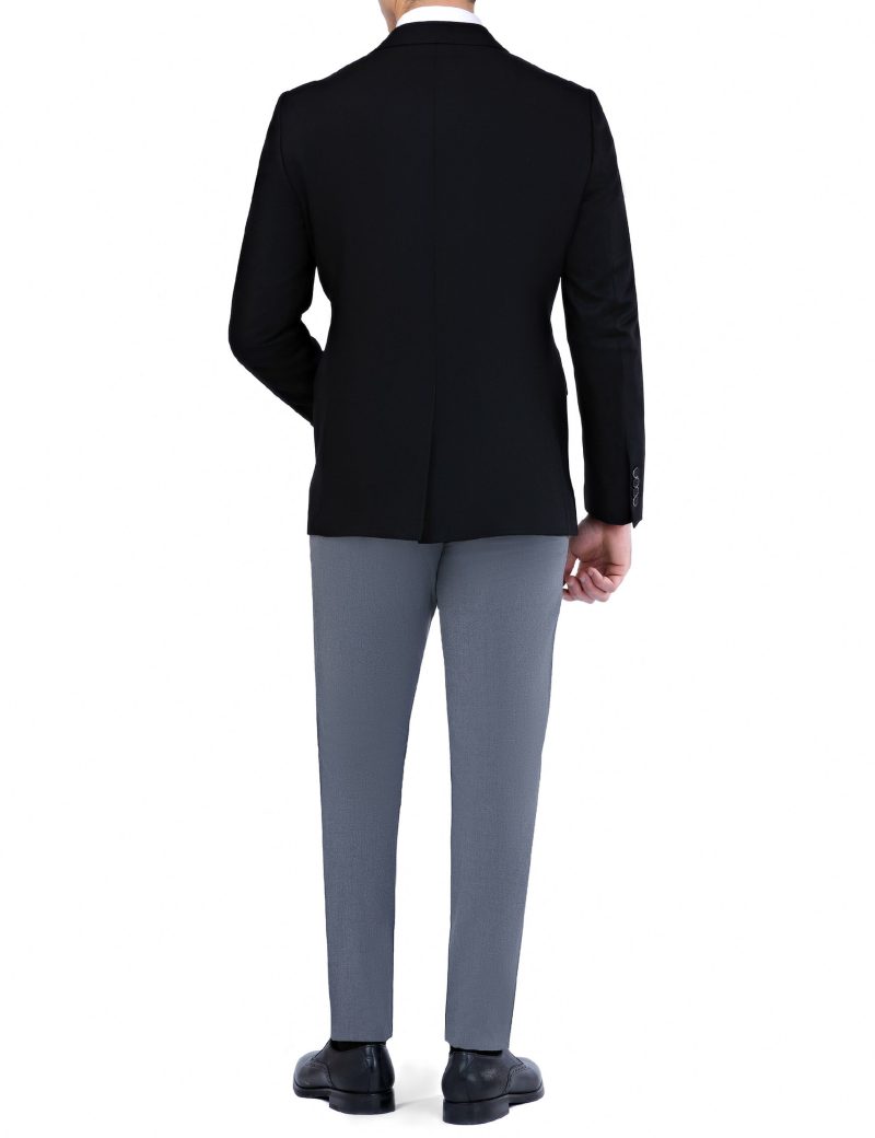 SK37SF04M002-Black-001-3 Summer Slim-Fit Classic Blazer