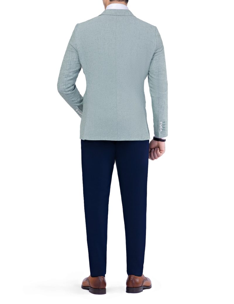 Men's double breasted linen blazer