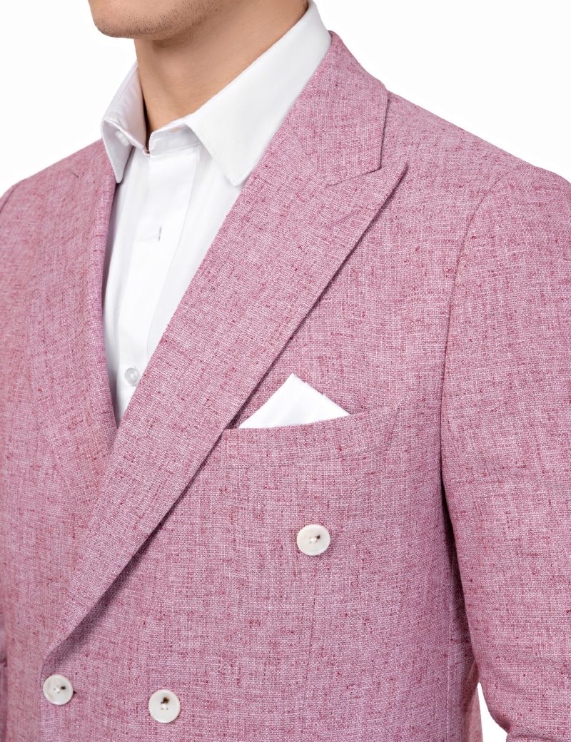 SK37SF04M003-Light-maroon-176-5 Men's double breasted linen blazer