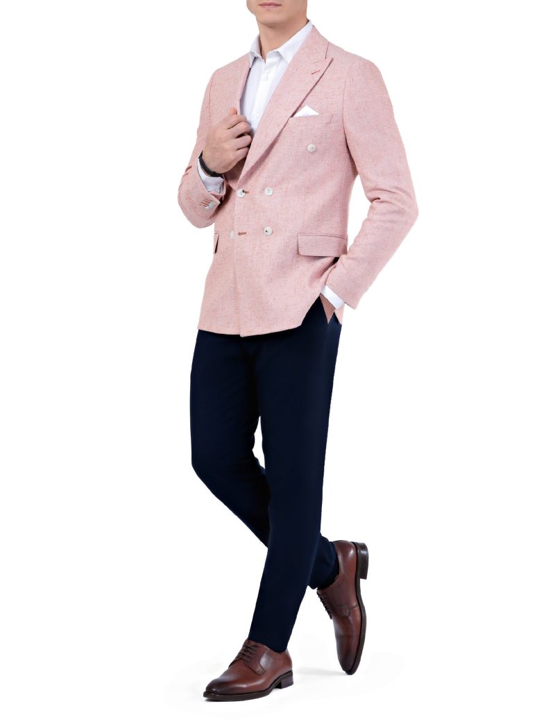 SK37SF04M003-Simon-185-4 Men's double breasted linen blazer