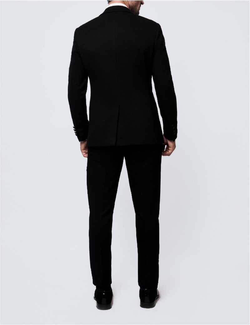 SK37SF18M001-Black-001-5 Tuxedo suit with a double-breasted vest