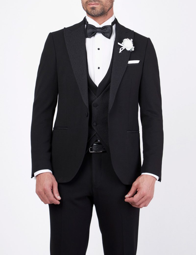 SK37SF18M003-Black-001-4 Tuxedo suit with a paisley lapel