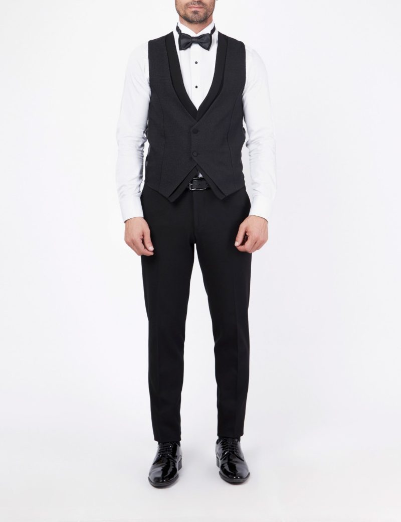 SK37SF18M003-Black-001-5 Tuxedo suit with a paisley lapel
