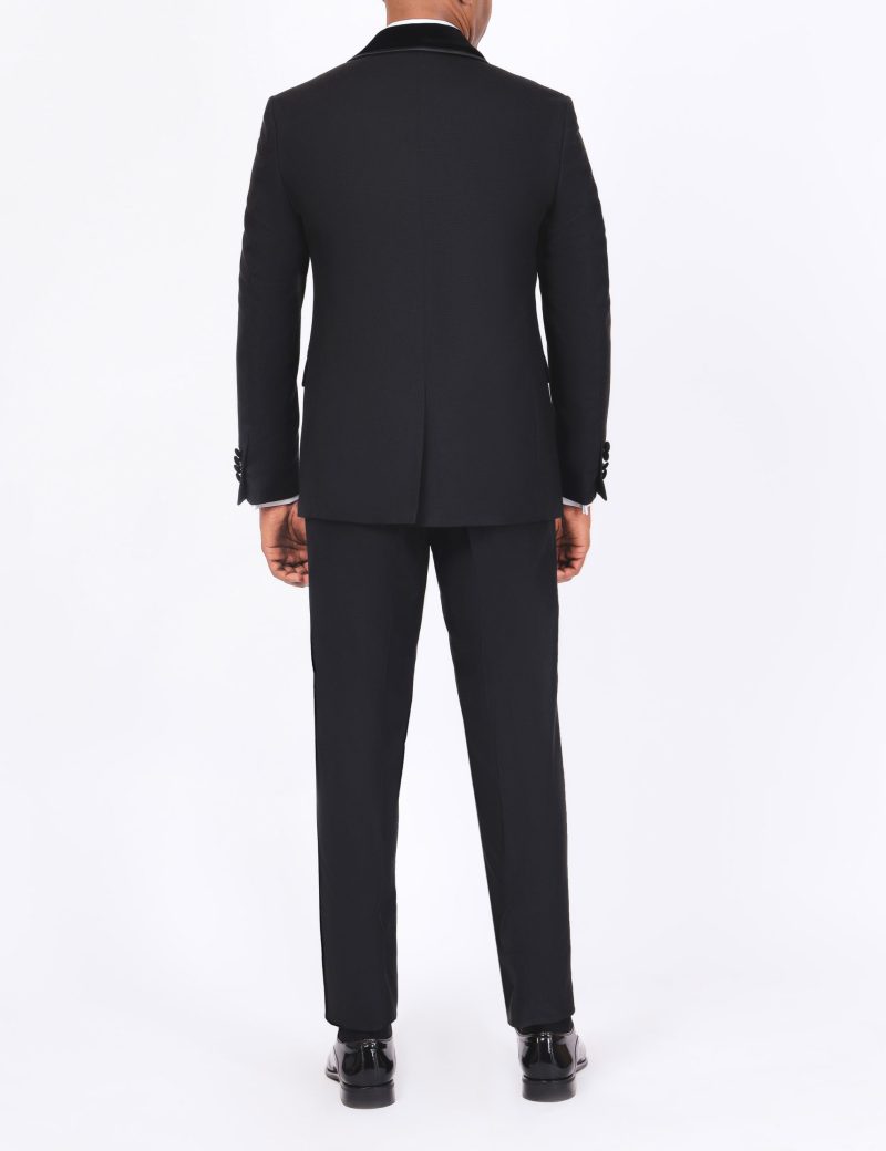 SK37SF18M009-Black-044-5 Tuxedo suit with a double-breasted vest