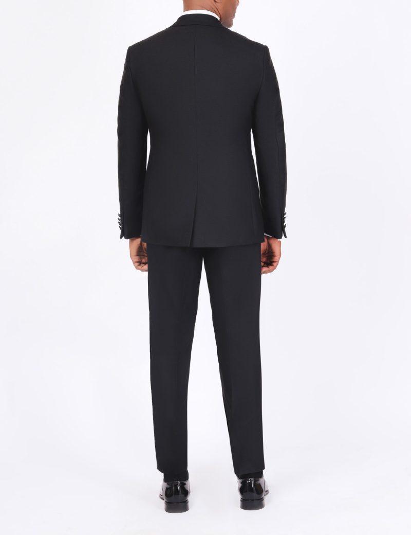 SK37SF18M010-Black-044-5 Tuxedo suit with a satin lapel