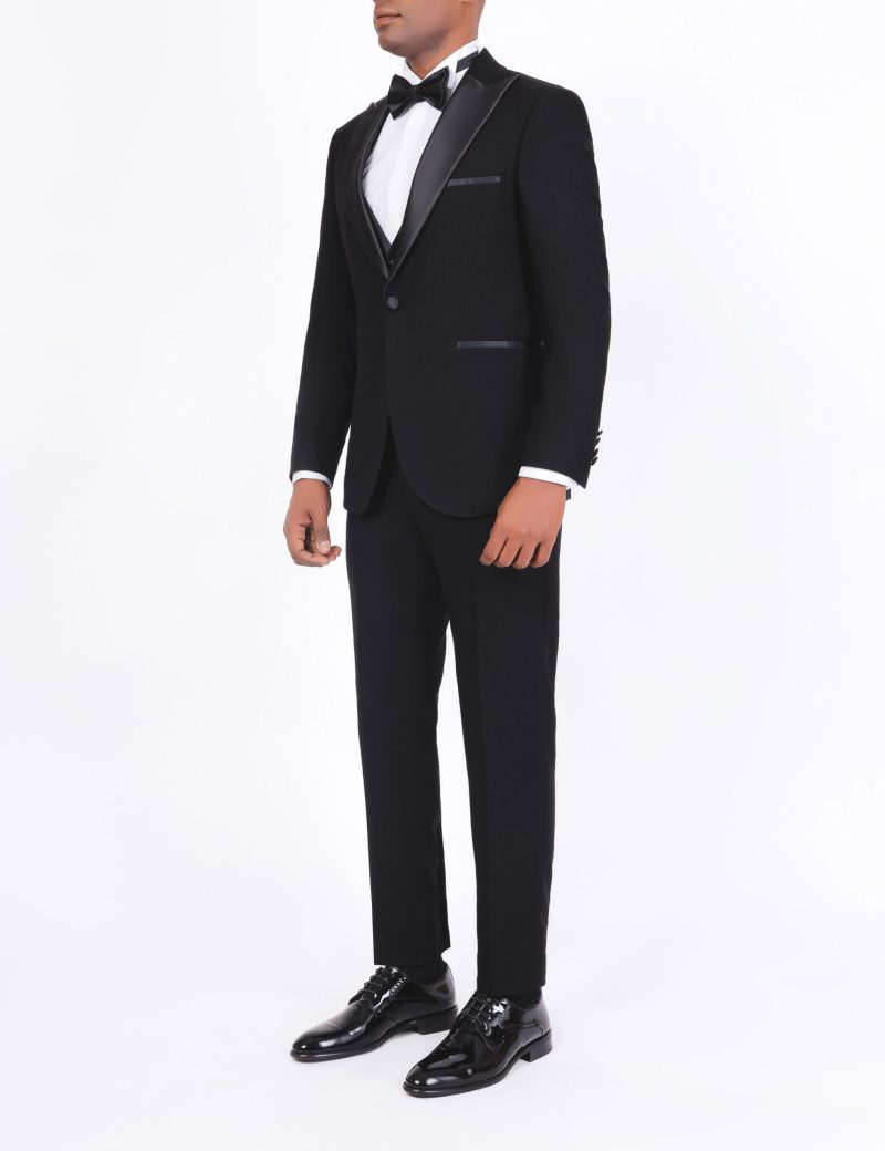 SK37SF18M011-Black-044-2 Tuxedo suit with a satin lapel