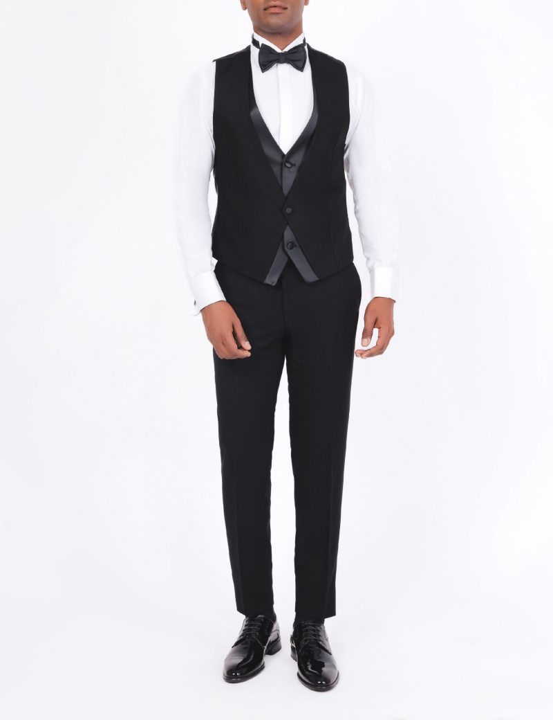 SK37SF18M011-Black-044-4 Tuxedo suit with a satin lapel