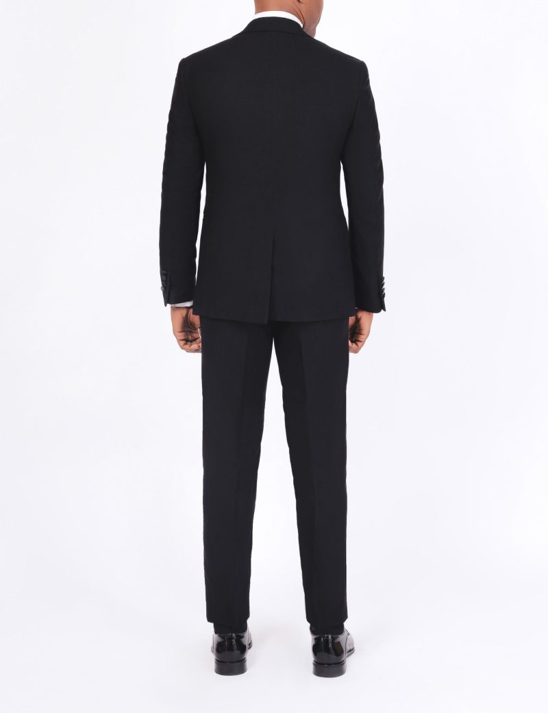 SK37SF18M011-Black-044-5 Tuxedo suit with a satin lapel