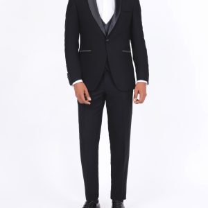Slim Fit Tuxedo with Shawl Satin Lapel