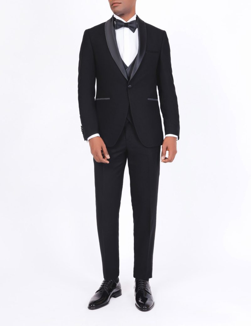 Slim Fit Tuxedo with Shawl Satin Lapel