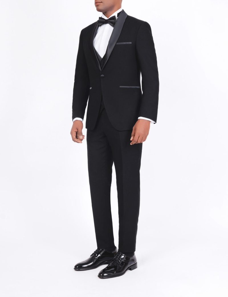 Slim Fit Tuxedo with Shawl Satin Lapel