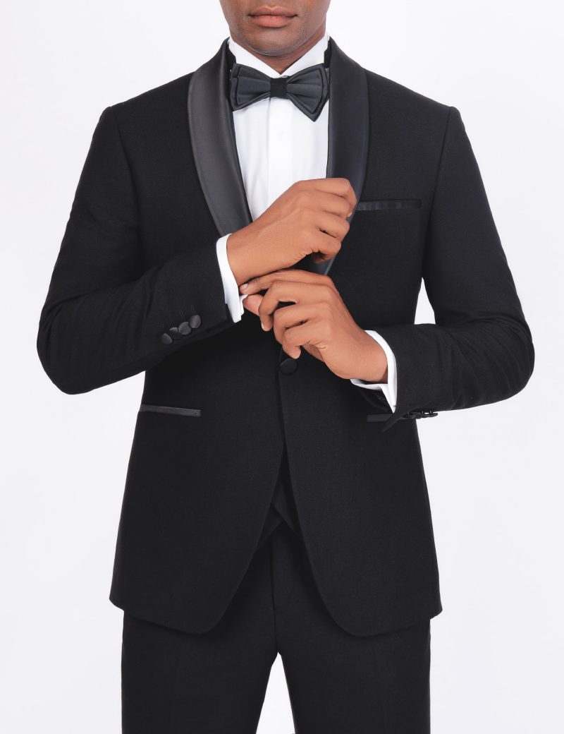 Slim Fit Tuxedo with Shawl Satin Lapel