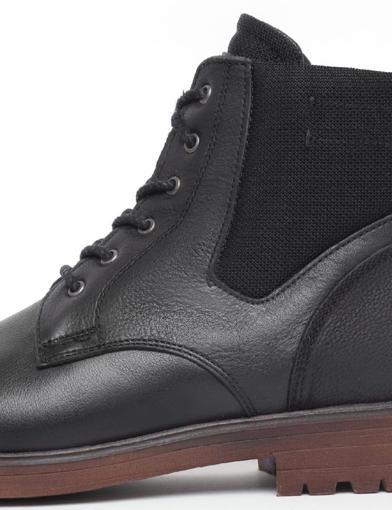 SK38CS14M003-Black-001-3 Men's half boot - genuine leather