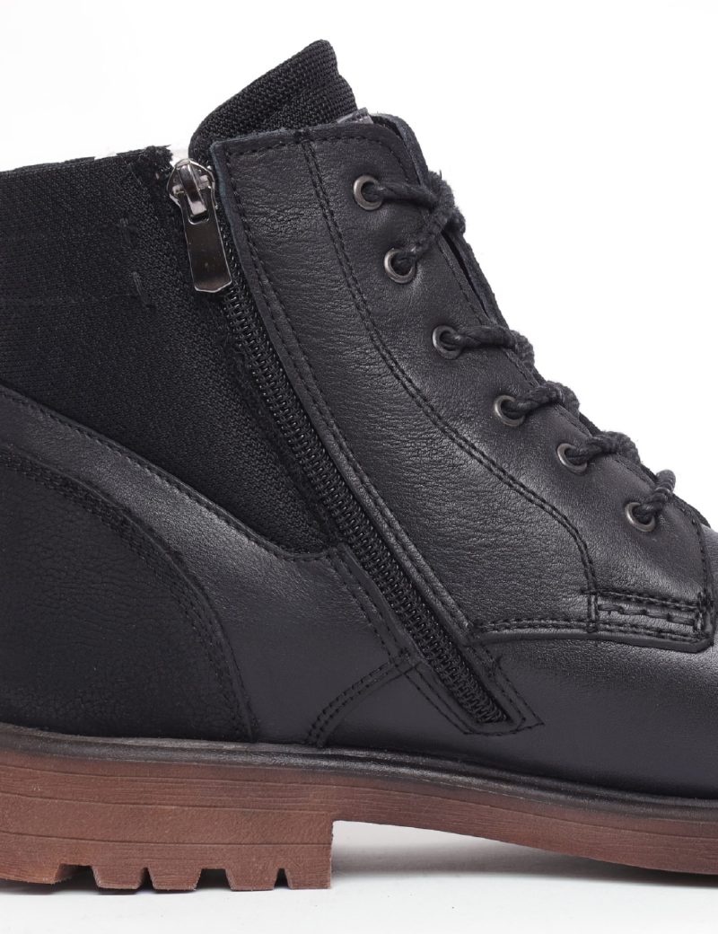 SK38CS14M003-Black-001-5 Men's half boot - genuine leather