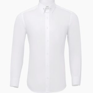 Plain shirt with collar chain