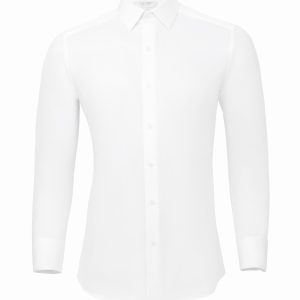 Slim-Fit Plain Basic Shirt - 100% Cotton