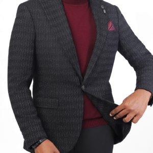 Men's Wool Classic Blazer in Slim Fit