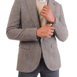 Men’s Striped Blazer in Wool