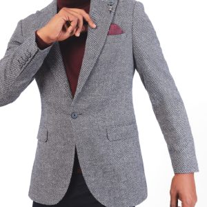 Men’s Slim Fit Blazer in Wool
