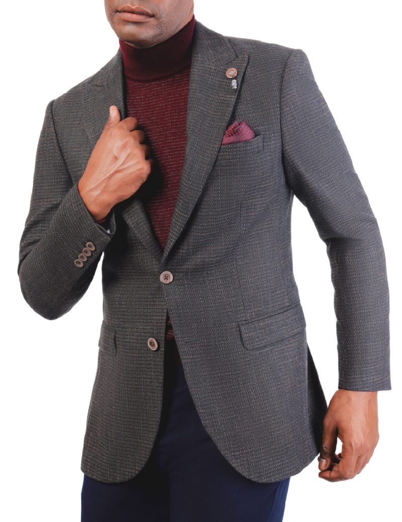 SK38SF04M008-Olive-523-1 Men’s Classic Blazer in Wool