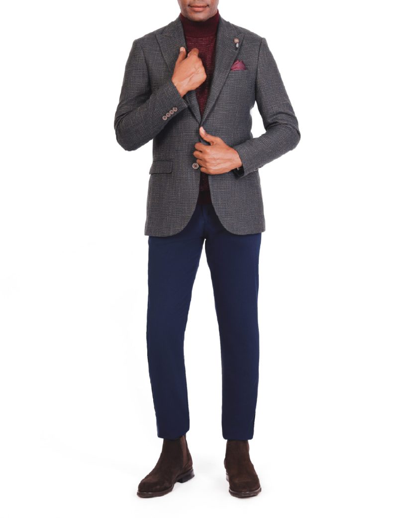 SK38SF04M008-Olive-523-2 Men’s Classic Blazer in Wool