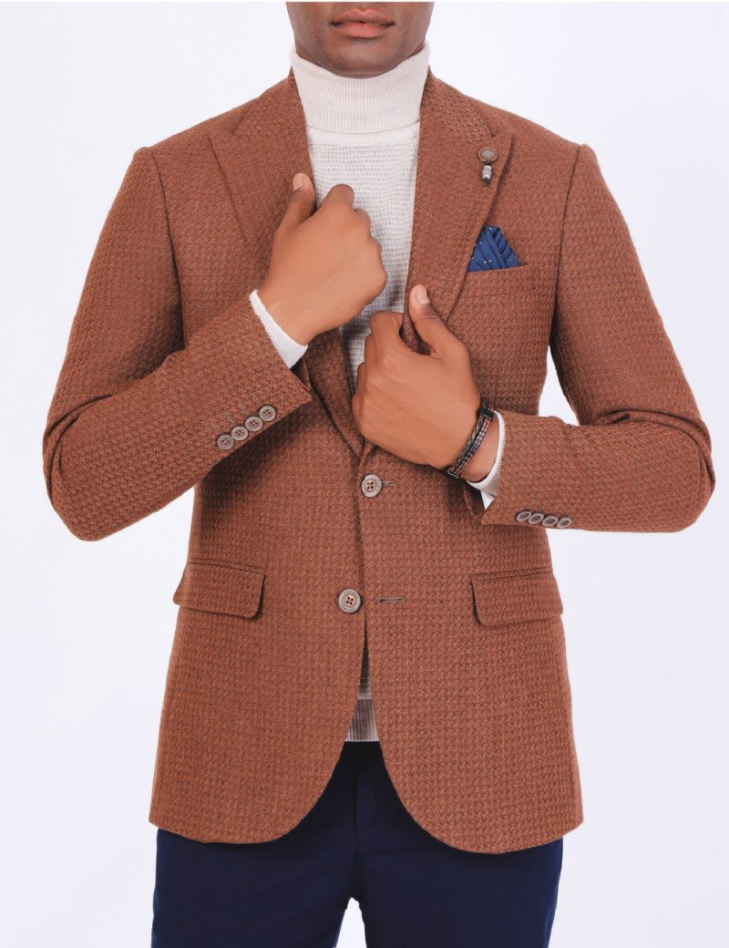 SK38SF04M010-Camel-016-1 Men's Classic Blazer in Wool