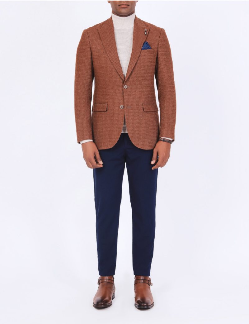 SK38SF04M010-Camel-016-4 Men's Classic Blazer in Wool