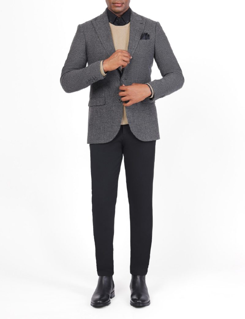 Men's Classic Slim Fit Wool Blazer