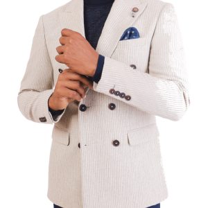 Double Breasted Slim-Fit Wool blazer