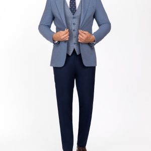 Mismatched Slim-Fit 3-Piece Suit
