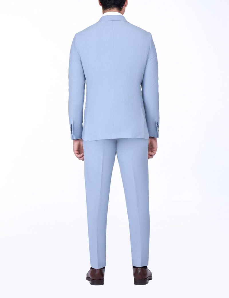 SK39SF02M003-Light-blue-002-4 Slim-Fit 3-Piece Classic Suit