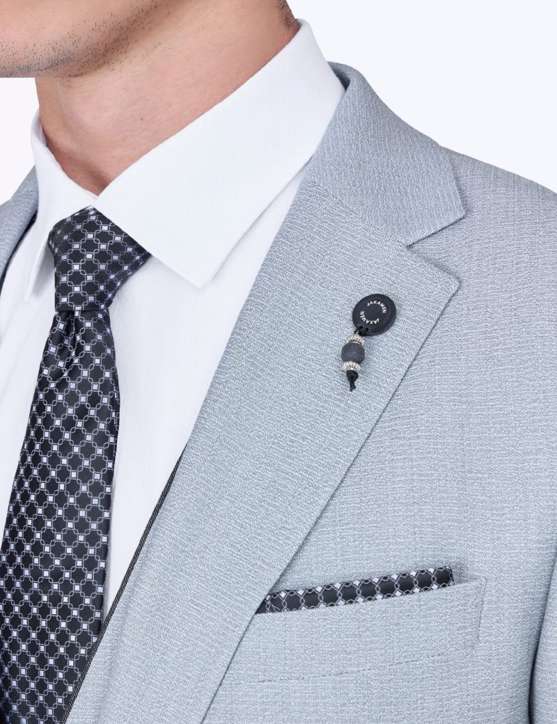 SK39SF02M003-Light-grey-005-5 Slim-Fit 3-Piece Classic Suit
