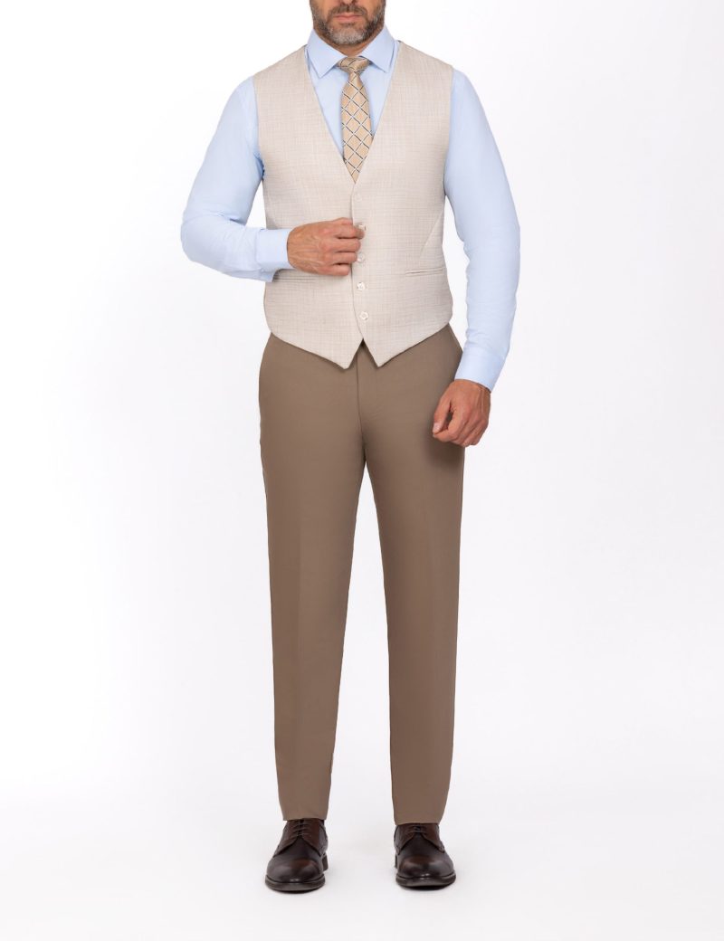 SK39SF02M006-Off-white-394-2 Three Combination Slim-Fit 3-Piece Suit
