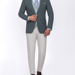 Slim-Fit 3-Piece Three Combination Suit