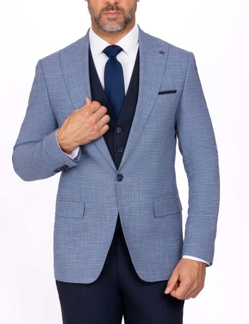 SK39SF02M008-Light-Blue-043-3 Mismatched Slim-Fit 3-Piece Linen Suit