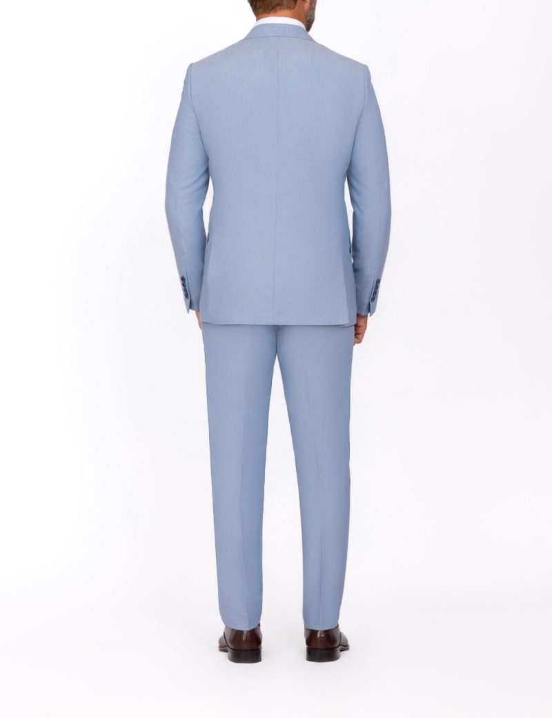 SK39SF02M011-Light-Blue-002-5 Slim-Fit 3-Piece Suit with Mismatched Vest