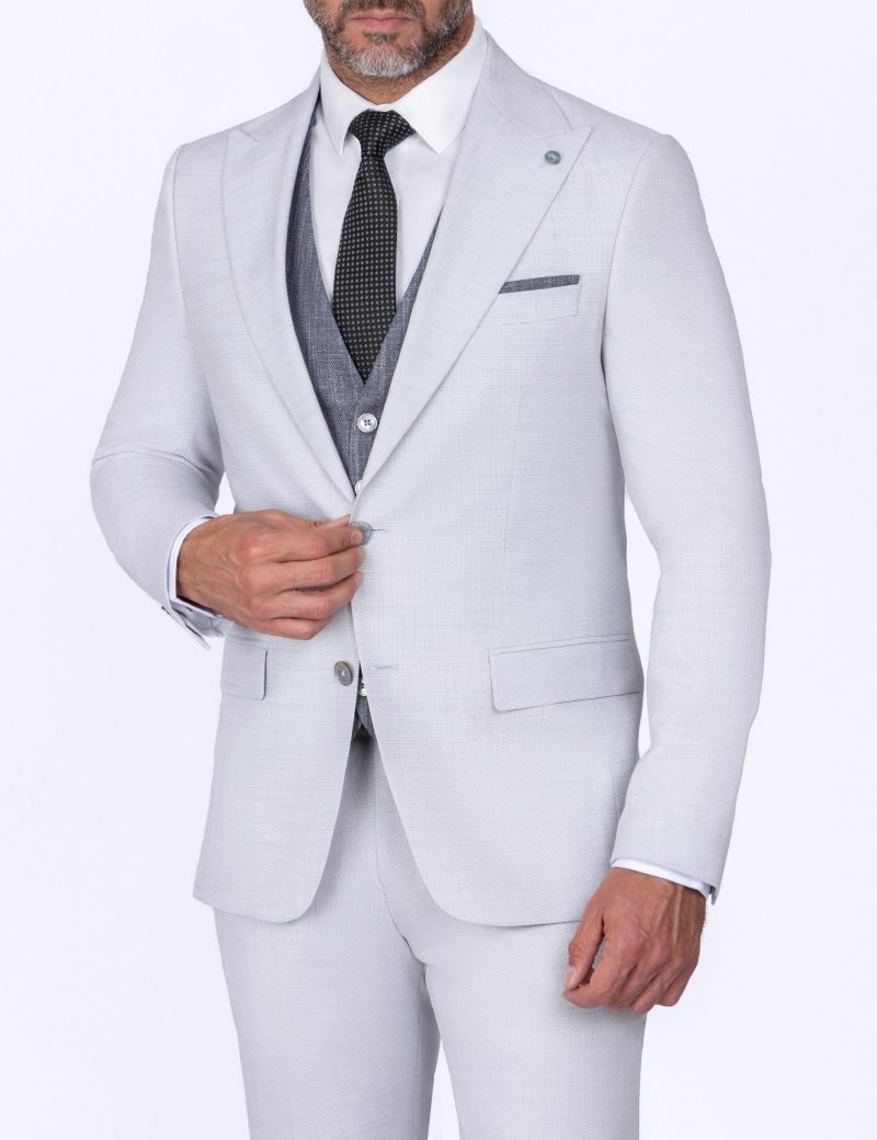SK39SF02M011-Light-grey-005-4 Slim-Fit 3-Piece Suit with Mismatched Vest