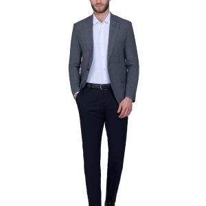 Slim-Fit 2-Piece Checked Suit