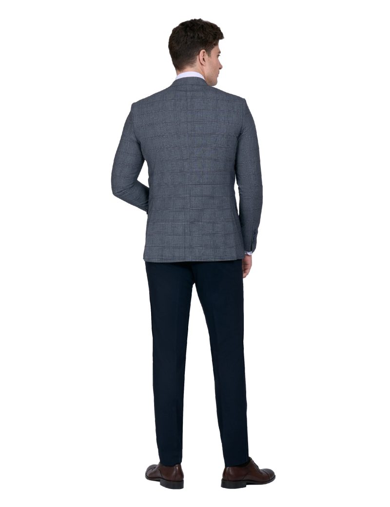 Print Slim-Fit 2-Piece Checked Suit