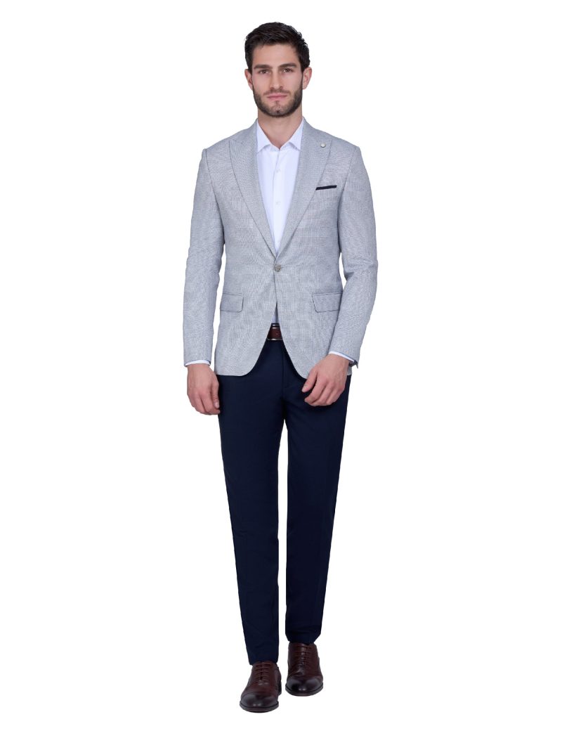 Print Slim-Fit 2-Piece Mismatched Suit