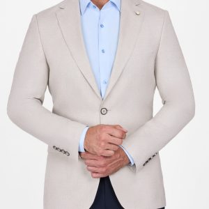 Slim-Fit Men's Linen Classic Blazer